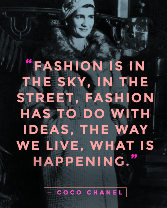 A quote from Coco Chanel that relates to changes in Chicago Stepping