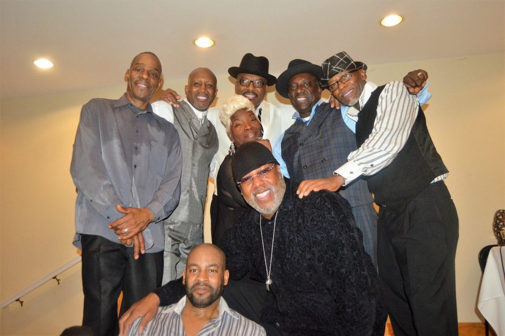 Al with miss Mary and the Platinum Brothers. 