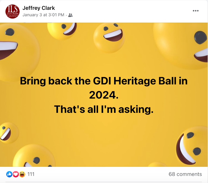 Jeffrey Clark Post from Facebook